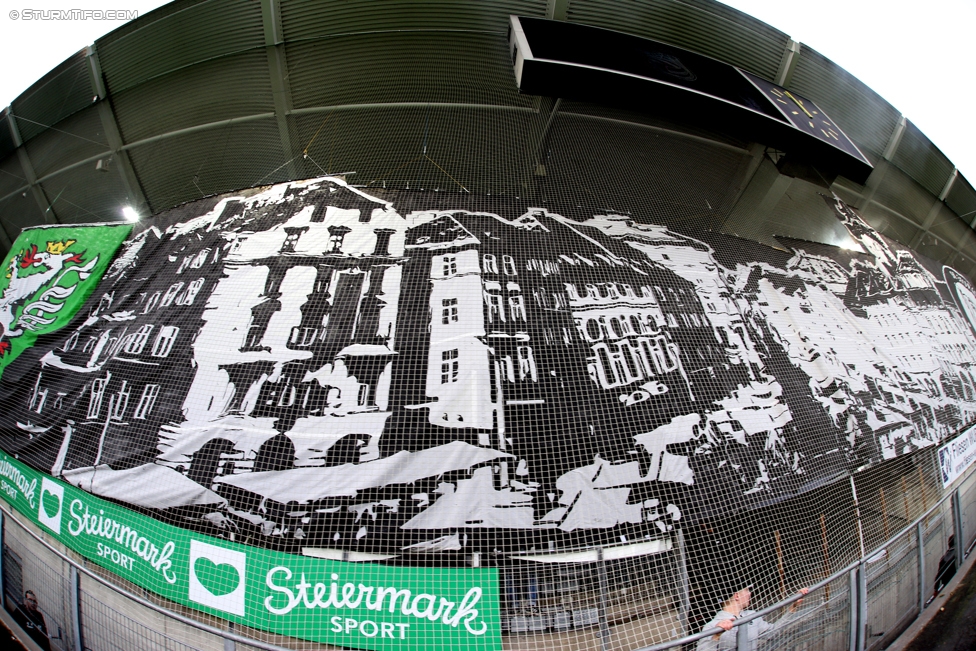 Sturm Graz - Rapid Wien
Oesterreichische Fussball Bundesliga, 14. Runde, SK Sturm Graz - SK Rapid Wien, Stadion Liebenau Graz, 04.11.2017. 

Foto zeigt Fans von Sturm mit einer Choreografie
