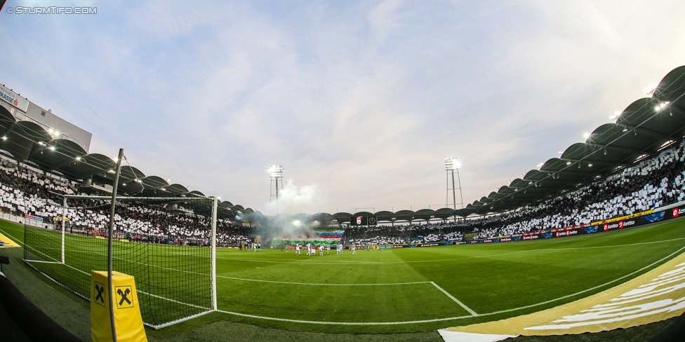 Sturm Graz - Rapid Wien
Oesterreichische Fussball Bundesliga, 14. Runde, SK Sturm Graz - SK Rapid Wien, Stadion Liebenau Graz, 04.11.2017. 

Foto zeigt Fans von Sturm mit einer Choreografie
