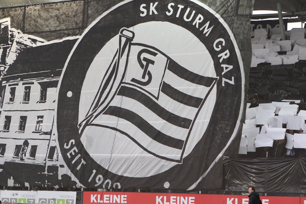 Sturm Graz - Rapid Wien
Oesterreichische Fussball Bundesliga, 14. Runde, SK Sturm Graz - SK Rapid Wien, Stadion Liebenau Graz, 04.11.2017. 

Foto zeigt Fans von Sturm mit einer Choreografie
