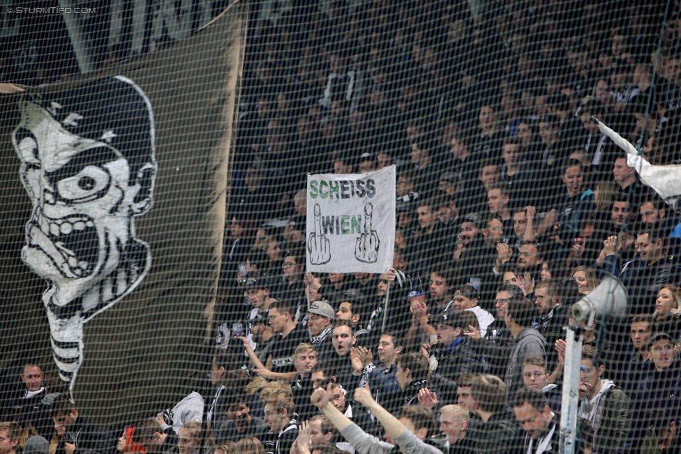 Sturm Graz - Rapid Wien
Oesterreichische Fussball Bundesliga, 14. Runde, SK Sturm Graz - SK Rapid Wien, Stadion Liebenau Graz, 04.11.2017. 

Foto zeigt Fans von Sturm
