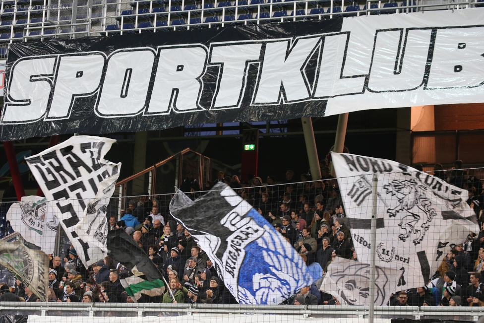 Salzburg - Sturm Graz
Oesterreichische Fussball Bundesliga, 15. Runde, RB Salzburg - SK Sturm Graz, Stadion Wals-Siezenheim, 19.11.2017. 

Foto zeigt Fans von Sturm
