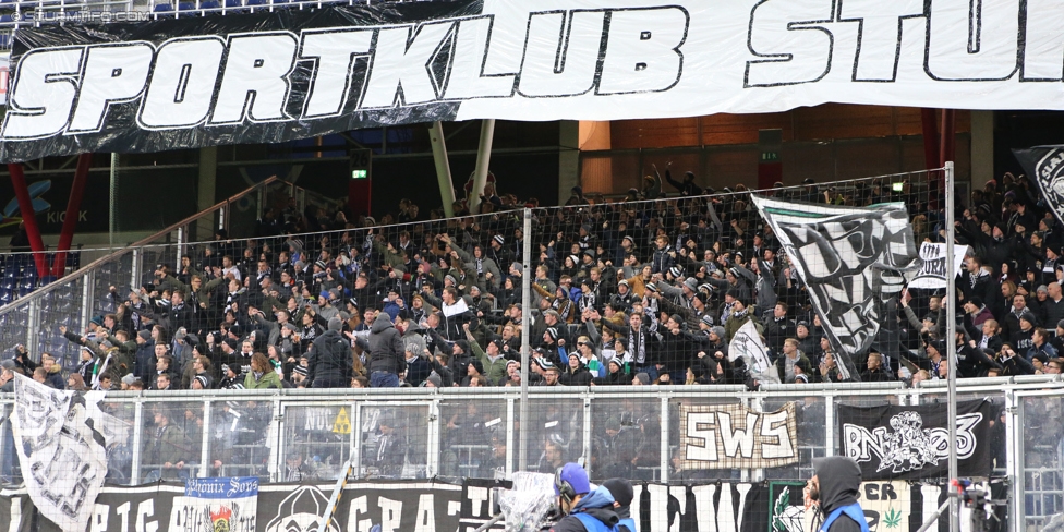 Salzburg - Sturm Graz
Oesterreichische Fussball Bundesliga, 15. Runde, RB Salzburg - SK Sturm Graz, Stadion Wals-Siezenheim, 19.11.2017. 

Foto zeigt Fans von Sturm
