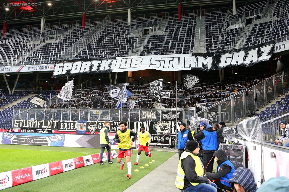 Salzburg - Sturm Graz
Oesterreichische Fussball Bundesliga, 15. Runde, RB Salzburg - SK Sturm Graz, Stadion Wals-Siezenheim, 19.11.2017. 

Foto zeigt Fans von Sturm
