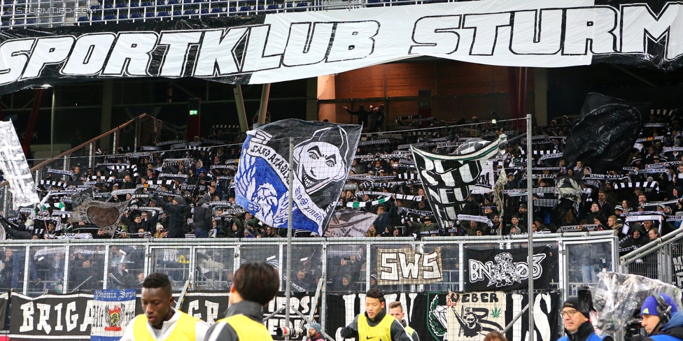 Salzburg - Sturm Graz
Oesterreichische Fussball Bundesliga, 15. Runde, RB Salzburg - SK Sturm Graz, Stadion Wals-Siezenheim, 19.11.2017. 

Foto zeigt Fans von Sturm
