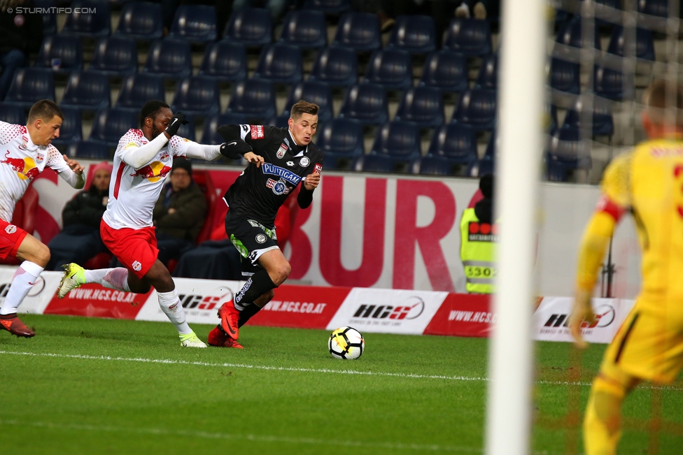 Salzburg - Sturm Graz
Oesterreichische Fussball Bundesliga, 15. Runde, RB Salzburg - SK Sturm Graz, Stadion Wals-Siezenheim, 19.11.2017. 

Foto zeigt Thorsten Roecher (Sturm)
