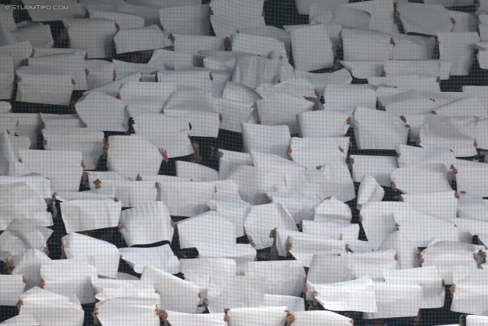 Sturm Graz - LASK
Oesterreichische Fussball Bundesliga, 16. Runde, SK Sturm Graz - LASK, Stadion Liebenau Graz, 25.11.2017. 

Foto zeigt Fans von Sturm mit einer Choreografie
