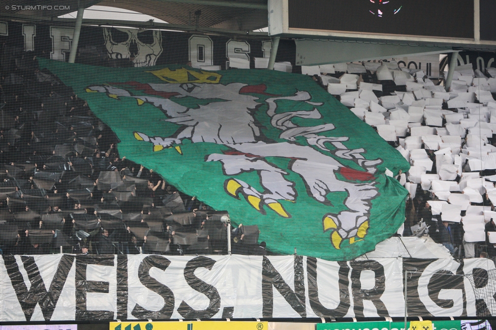 Sturm Graz - LASK
Oesterreichische Fussball Bundesliga, 16. Runde, SK Sturm Graz - LASK, Stadion Liebenau Graz, 25.11.2017. 

Foto zeigt Fans von Sturm mit einer Choreografie
