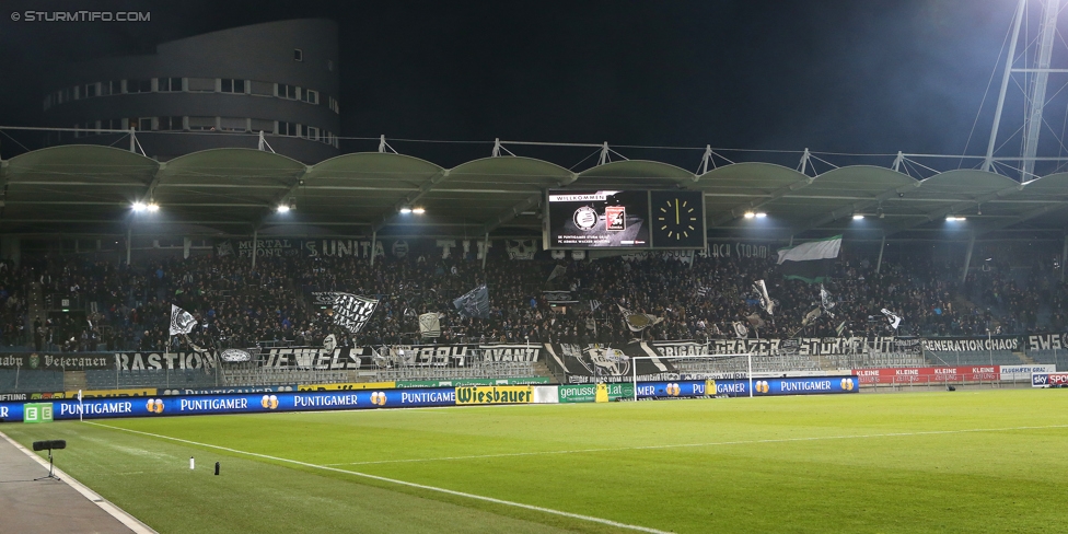 Sturm Graz - Admira Wacker
Oesterreichische Fussball Bundesliga, 17. Runde, SK Sturm Graz - FC Admira Wacker Moedling, Stadion Liebenau Graz, 28.11.2017. 

Foto zeigt Fans von Sturm
