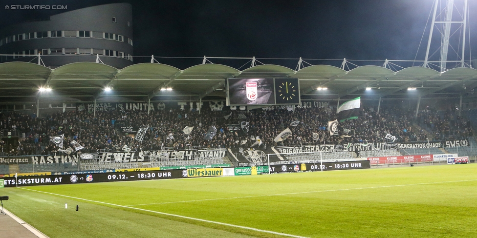 Sturm Graz - Admira Wacker
Oesterreichische Fussball Bundesliga, 17. Runde, SK Sturm Graz - FC Admira Wacker Moedling, Stadion Liebenau Graz, 28.11.2017. 

Foto zeigt Fans von Sturm
