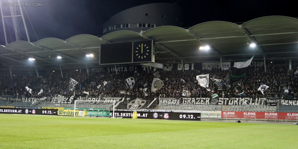 Sturm Graz - Admira Wacker
Oesterreichische Fussball Bundesliga, 17. Runde, SK Sturm Graz - FC Admira Wacker Moedling, Stadion Liebenau Graz, 28.11.2017. 

Foto zeigt Fans von Sturm
