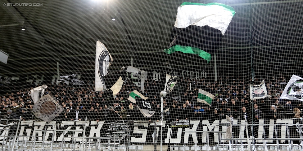 Sturm Graz - Admira Wacker
Oesterreichische Fussball Bundesliga, 17. Runde, SK Sturm Graz - FC Admira Wacker Moedling, Stadion Liebenau Graz, 28.11.2017. 

Foto zeigt Fans von Sturm
