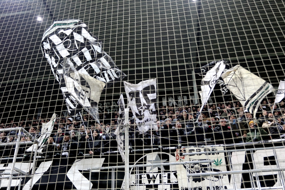 Sturm Graz - Admira Wacker
Oesterreichische Fussball Bundesliga, 17. Runde, SK Sturm Graz - FC Admira Wacker Moedling, Stadion Liebenau Graz, 28.11.2017. 

Foto zeigt Fans von Sturm
