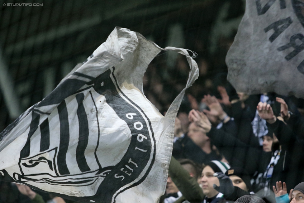 Sturm Graz - Admira Wacker
Oesterreichische Fussball Bundesliga, 17. Runde, SK Sturm Graz - FC Admira Wacker Moedling, Stadion Liebenau Graz, 28.11.2017. 

Foto zeigt Fans von Sturm
