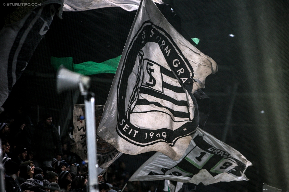 Sturm Graz - Admira Wacker
Oesterreichische Fussball Bundesliga, 17. Runde, SK Sturm Graz - FC Admira Wacker Moedling, Stadion Liebenau Graz, 28.11.2017. 

Foto zeigt Fans von Sturm
