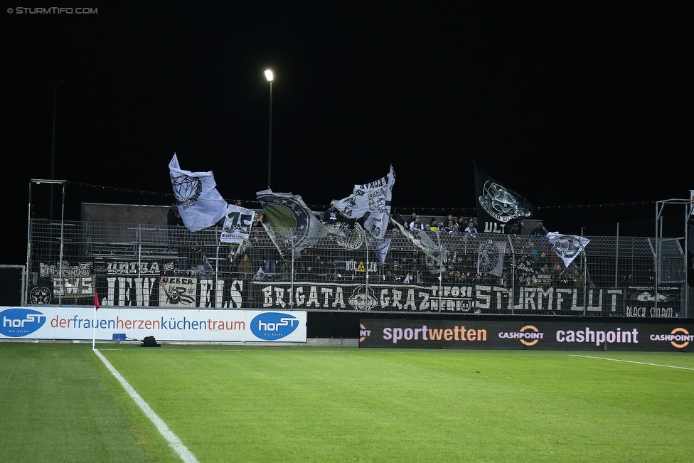 Altach - Sturm Graz
Oesterreichische Fussball Bundesliga, 18. Runde, SCR Altach - SK Sturm Graz, Stadion Schnabelholz Altach, 02.12.2017. 

Foto zeigt Fans von Sturm
