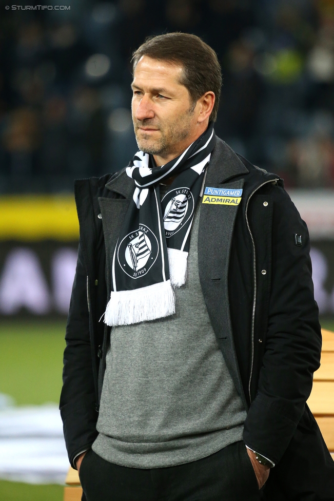 Sturm Graz - St. Poelten
Oesterreichische Fussball Bundesliga, 19. Runde, SK Sturm Graz - SKN St. Poelten, Stadion Liebenau Graz, 09.12.2017. 

Foto zeigt Franco Foda (Cheftrainer Sturm)
