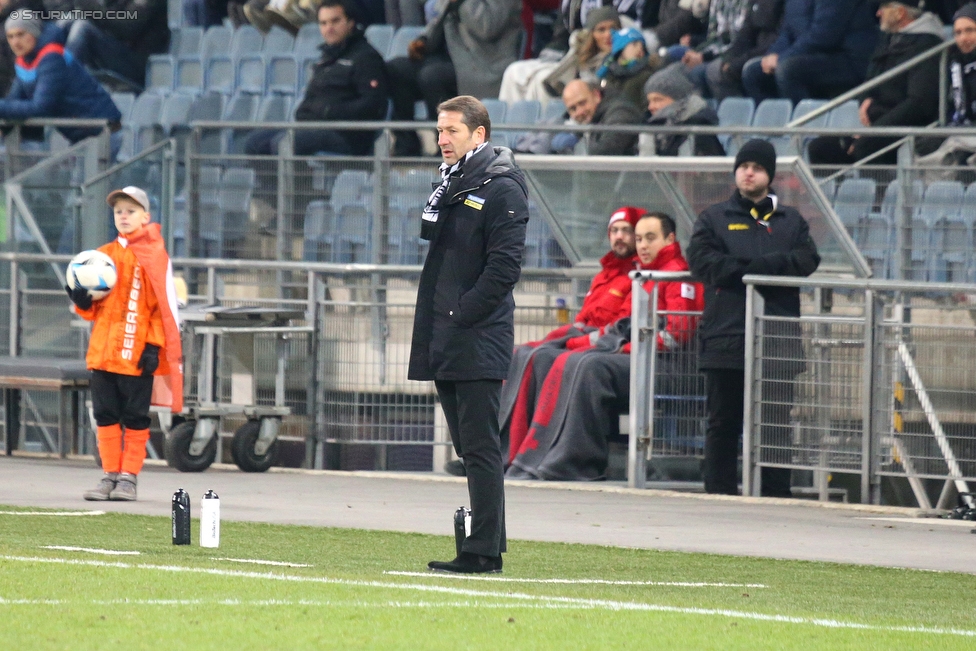 Sturm Graz - St. Poelten
Oesterreichische Fussball Bundesliga, 19. Runde, SK Sturm Graz - SKN St. Poelten, Stadion Liebenau Graz, 09.12.2017. 

Foto zeigt Franco Foda (Cheftrainer Sturm)
