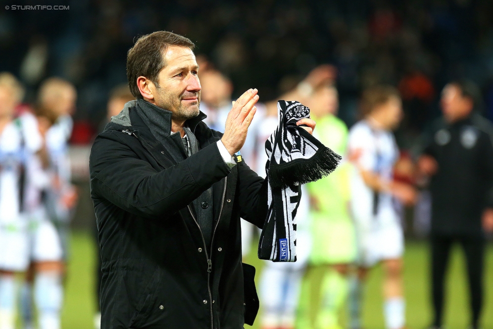 Sturm Graz - St. Poelten
Oesterreichische Fussball Bundesliga, 19. Runde, SK Sturm Graz - SKN St. Poelten, Stadion Liebenau Graz, 09.12.2017. 

Foto zeigt Franco Foda (Cheftrainer Sturm)
