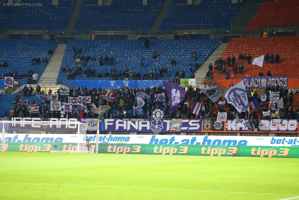 Austria Wien - Sturm Graz
Oesterreichische Fussball Bundesliga, 20. Runde, FK Austria Wien - SK Sturm Graz, Ernst Happel Stadion Wien, 17.12.2017. 

Foto zeigt Fans von Austria Wien
