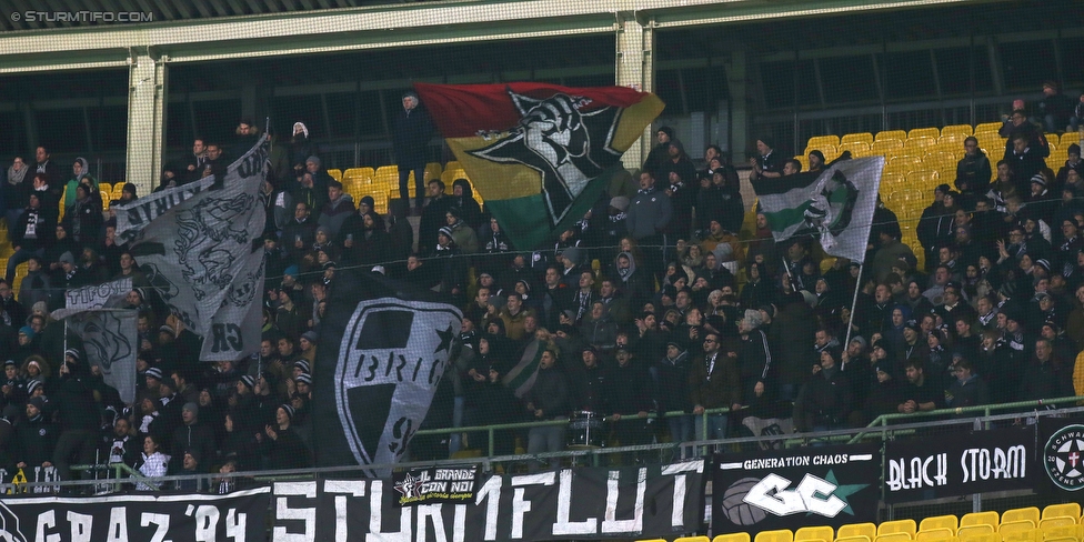 Austria Wien - Sturm Graz
Oesterreichische Fussball Bundesliga, 20. Runde, FK Austria Wien - SK Sturm Graz, Ernst Happel Stadion Wien, 17.12.2017. 

Foto zeigt Fans von Sturm
