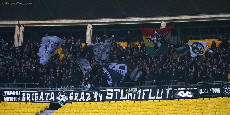 Austria Wien - Sturm Graz
Oesterreichische Fussball Bundesliga, 20. Runde, FK Austria Wien - SK Sturm Graz, Ernst Happel Stadion Wien, 17.12.2017. 

Foto zeigt Fans von Sturm
