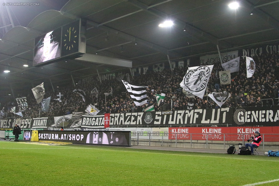 Sturm Graz - Wolfsberg
Oesterreichische Fussball Bundesliga, 22. Runde, SK Sturm Graz - Wolfsberger AC, Stadion Liebenau Graz, 10.02.2018. 

Foto zeigt Fans von Sturm
