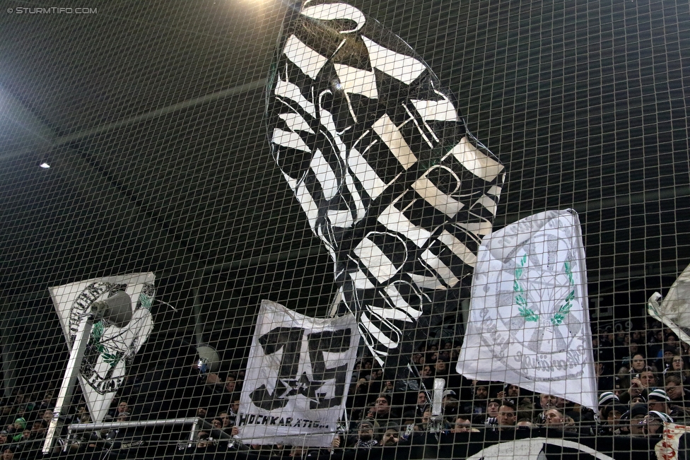 Sturm Graz - Wolfsberg
Oesterreichische Fussball Bundesliga, 22. Runde, SK Sturm Graz - Wolfsberger AC, Stadion Liebenau Graz, 10.02.2018. 

Foto zeigt Fans von Sturm
