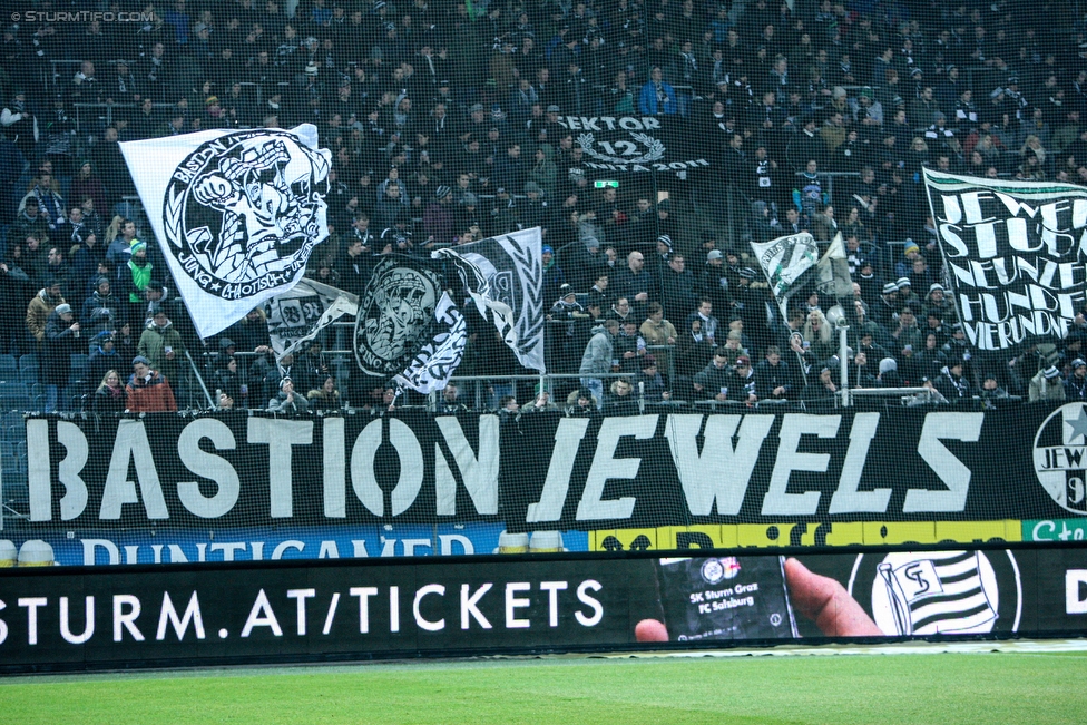 Sturm Graz - Wolfsberg
Oesterreichische Fussball Bundesliga, 22. Runde, SK Sturm Graz - Wolfsberger AC, Stadion Liebenau Graz, 10.02.2018. 

Foto zeigt Fans von Sturm
