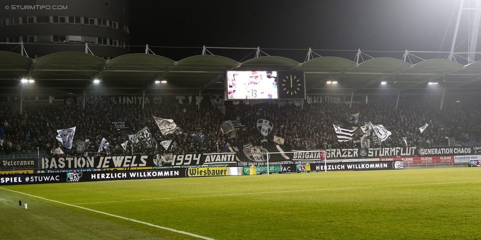 Sturm Graz - Wolfsberg
Oesterreichische Fussball Bundesliga, 22. Runde, SK Sturm Graz - Wolfsberger AC, Stadion Liebenau Graz, 10.02.2018. 

Foto zeigt Fans von Sturm
