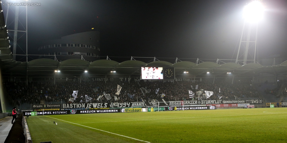 Sturm Graz - Wolfsberg
Oesterreichische Fussball Bundesliga, 22. Runde, SK Sturm Graz - Wolfsberger AC, Stadion Liebenau Graz, 10.02.2018. 

Foto zeigt Fans von Sturm
