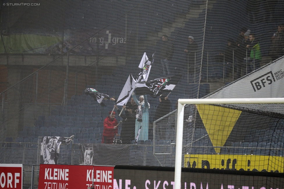 Sturm Graz - Wolfsberg
Oesterreichische Fussball Bundesliga, 22. Runde, SK Sturm Graz - Wolfsberger AC, Stadion Liebenau Graz, 10.02.2018. 

Foto zeigt Fans von Wolfsberg
