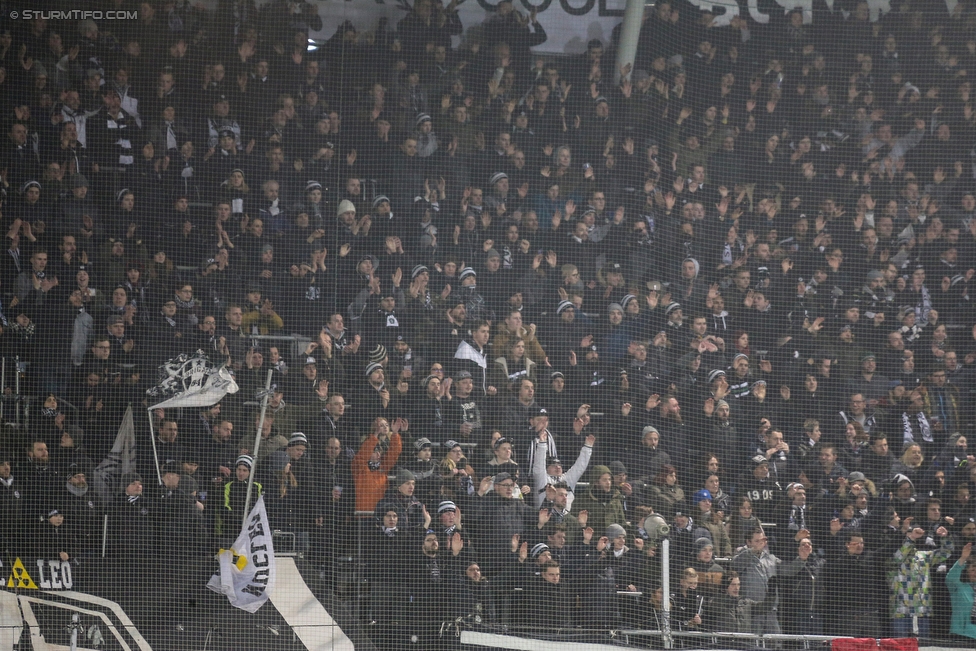 Sturm Graz - Wolfsberg
Oesterreichische Fussball Bundesliga, 22. Runde, SK Sturm Graz - Wolfsberger AC, Stadion Liebenau Graz, 10.02.2018. 

Foto zeigt Fans von Sturm
