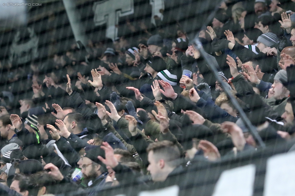 Sturm Graz - Wolfsberg
Oesterreichische Fussball Bundesliga, 22. Runde, SK Sturm Graz - Wolfsberger AC, Stadion Liebenau Graz, 10.02.2018. 

Foto zeigt Fans von Sturm
