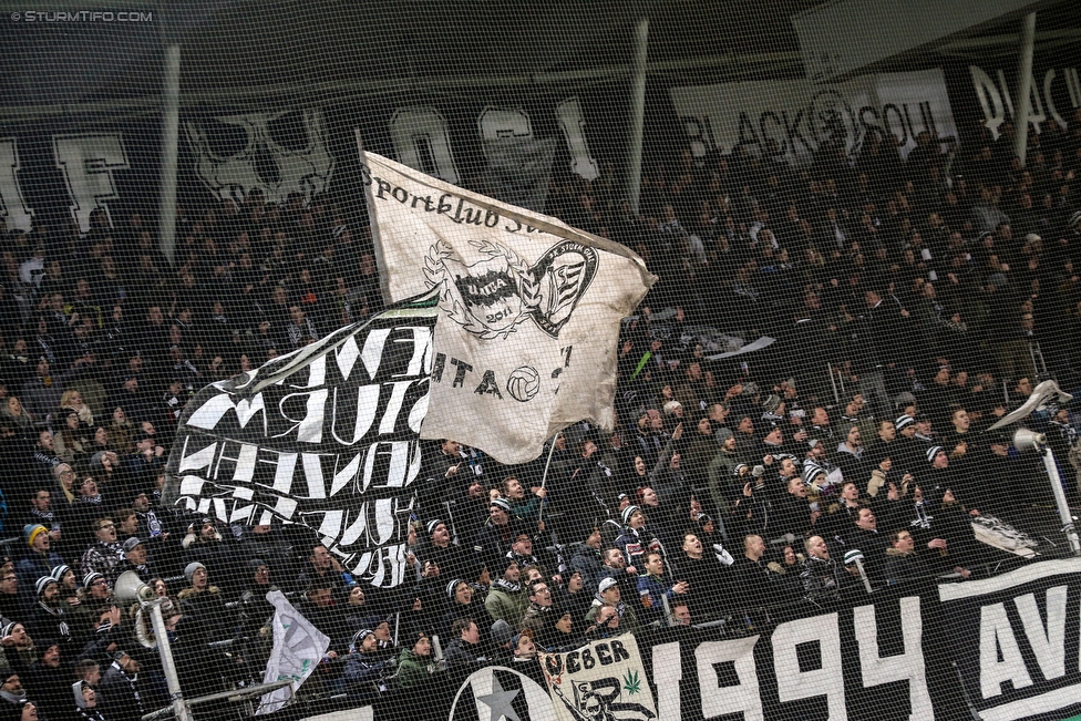 Sturm Graz - Wolfsberg
Oesterreichische Fussball Bundesliga, 22. Runde, SK Sturm Graz - Wolfsberger AC, Stadion Liebenau Graz, 10.02.2018. 

Foto zeigt Fans von Sturm
