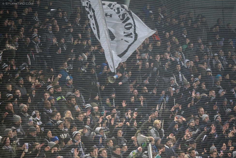 Sturm Graz - Wolfsberg
Oesterreichische Fussball Bundesliga, 22. Runde, SK Sturm Graz - Wolfsberger AC, Stadion Liebenau Graz, 10.02.2018. 

Foto zeigt Fans von Sturm
