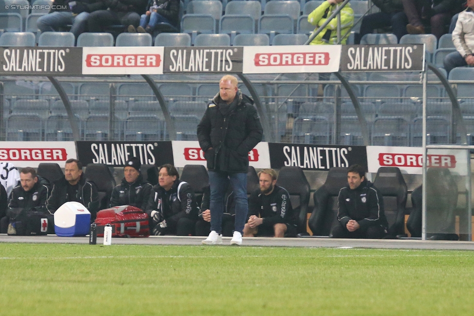 Sturm Graz - Wolfsberg
Oesterreichische Fussball Bundesliga, 22. Runde, SK Sturm Graz - Wolfsberger AC, Stadion Liebenau Graz, 10.02.2018. 

Foto zeigt Heiko Vogel (Cheftrainer Sturm)
