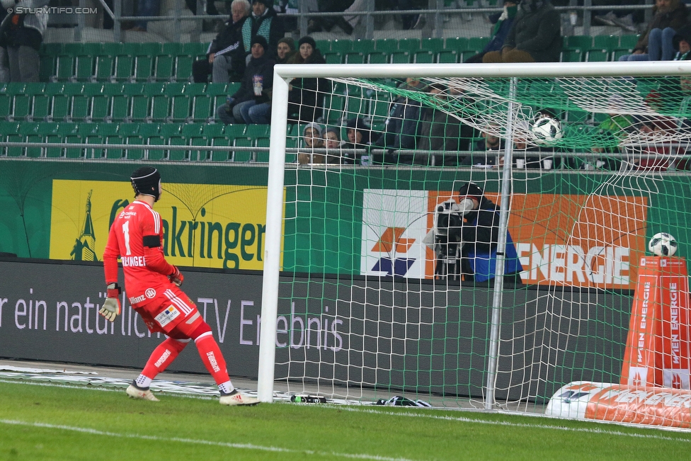 Rapid Wien - Sturm Graz
Oesterreichische Fussball Bundesliga, 23. Runde, SK Rapid Wien - SK Sturm Graz, Weststadion Wien, 17.02.2018. 

Foto zeigt Richard Strebinger (Rapid)
