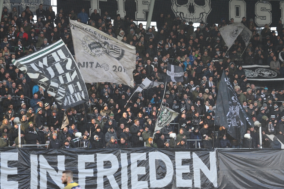 Sturm Graz - Salzburg
Oesterreichische Fussball Bundesliga, 24. Runde, SK Sturm Graz - FC RB Salzburg, Stadion Liebenau Graz, 25.02.2018. 

Foto zeigt Fans von Sturm
