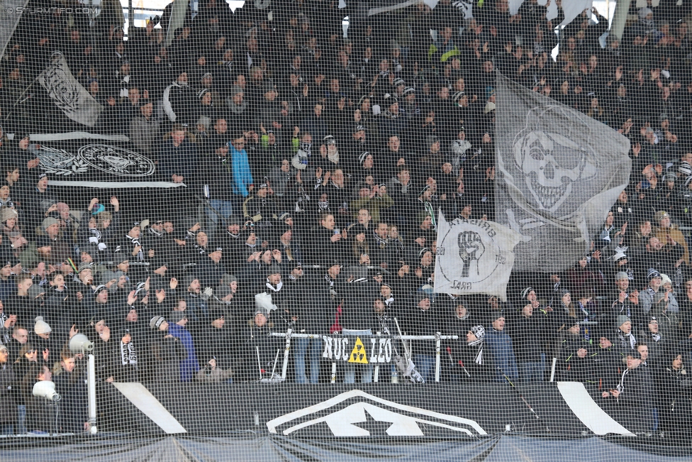 Sturm Graz - Salzburg
Oesterreichische Fussball Bundesliga, 24. Runde, SK Sturm Graz - FC RB Salzburg, Stadion Liebenau Graz, 25.02.2018. 

Foto zeigt Fans von Sturm
