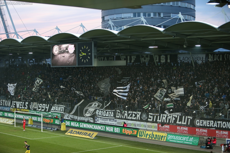 Sturm Graz - Salzburg
Oesterreichische Fussball Bundesliga, 24. Runde, SK Sturm Graz - FC RB Salzburg, Stadion Liebenau Graz, 25.02.2018. 

Foto zeigt Fans von Sturm
