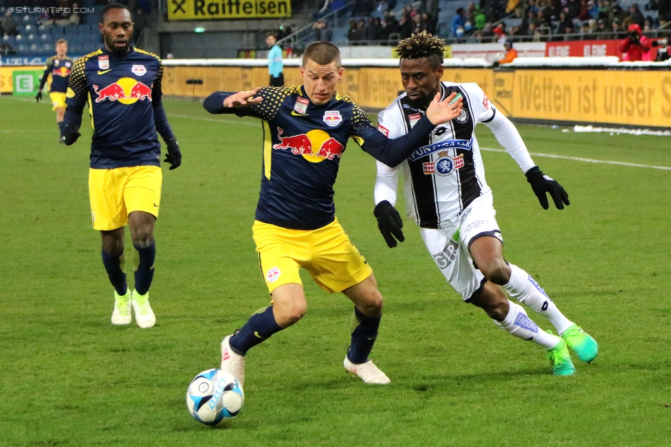 Sturm Graz - Salzburg
Oesterreichische Fussball Bundesliga, 24. Runde, SK Sturm Graz - FC RB Salzburg, Stadion Liebenau Graz, 25.02.2018. 

Foto zeigt Bright Edomwonyi (Sturm)
