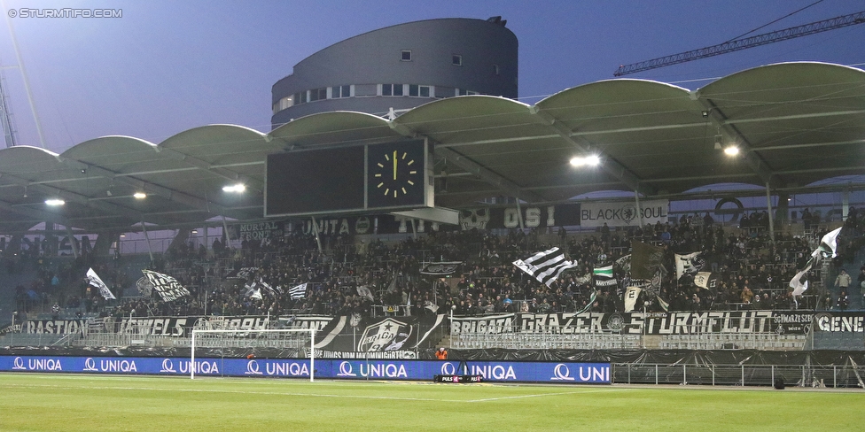 Sturm Graz - Wimpassing
OEFB Cup, Viertelfinale, SK Sturm Graz - SV Wimpassing, Stadion Liebenau Graz, 28.02.2018. 

Foto zeigt Fans von Sturm
