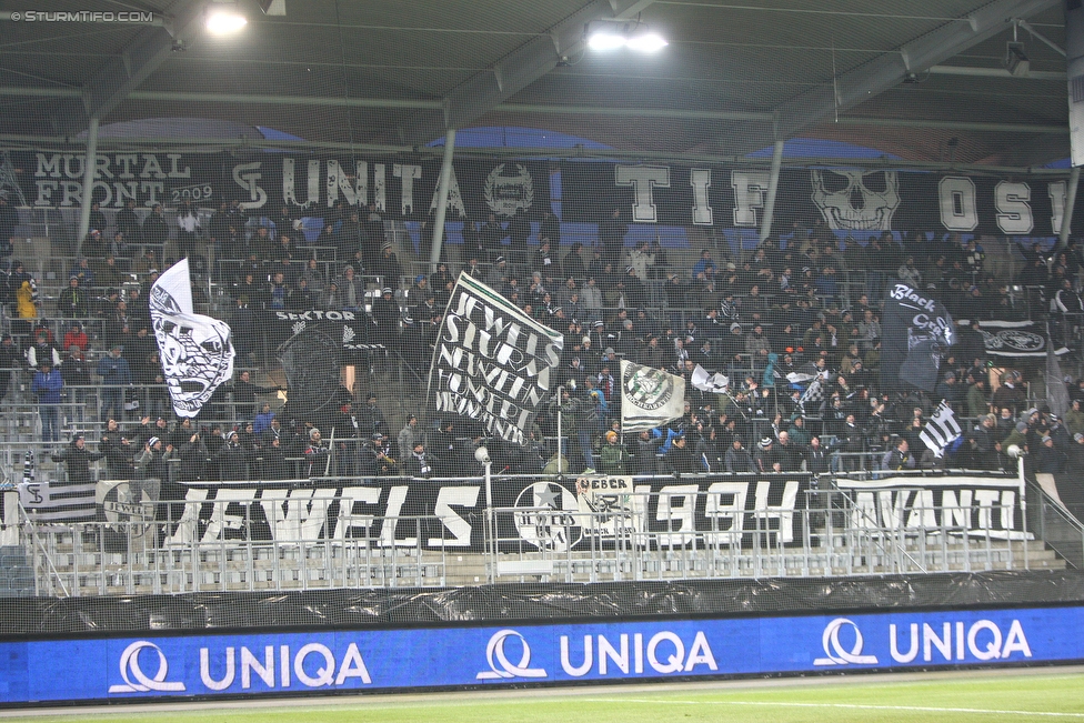 Sturm Graz - Wimpassing
OEFB Cup, Viertelfinale, SK Sturm Graz - SV Wimpassing, Stadion Liebenau Graz, 28.02.2018. 

Foto zeigt Fans von Sturm
