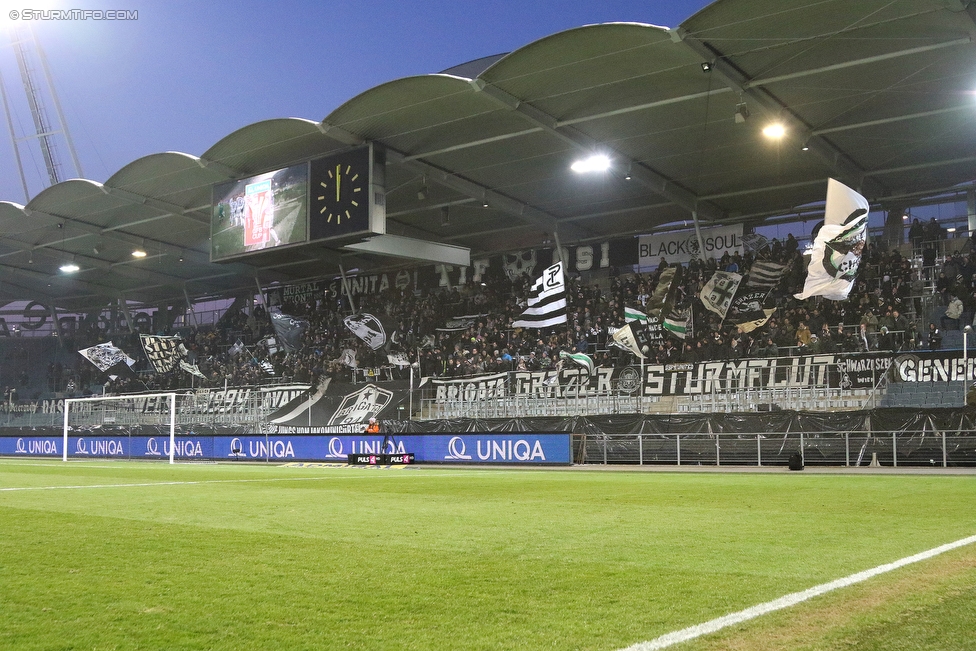 Sturm Graz - Wimpassing
OEFB Cup, Viertelfinale, SK Sturm Graz - SV Wimpassing, Stadion Liebenau Graz, 28.02.2018. 

Foto zeigt Fans von Sturm
