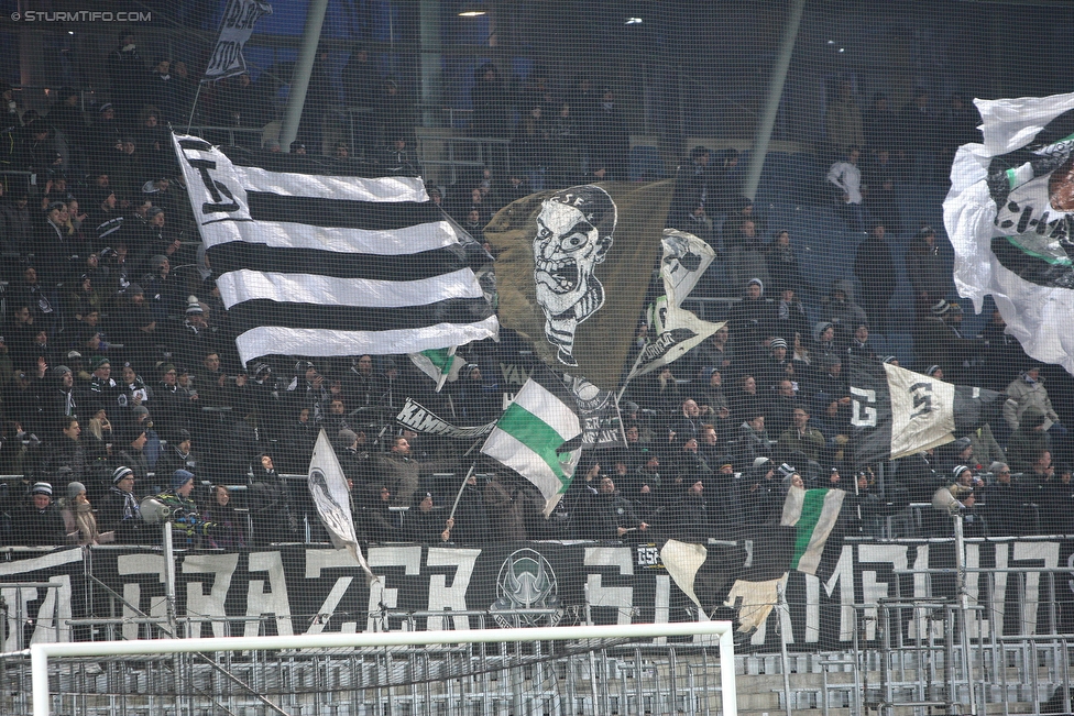 Sturm Graz - Wimpassing
OEFB Cup, Viertelfinale, SK Sturm Graz - SV Wimpassing, Stadion Liebenau Graz, 28.02.2018. 

Foto zeigt Fans von Sturm
