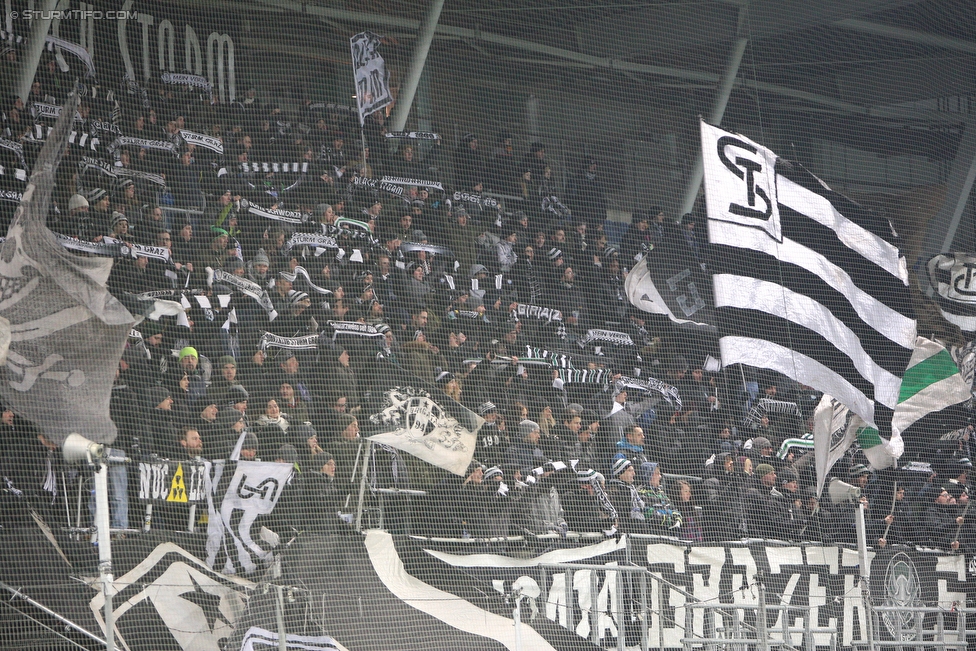 Sturm Graz - Wimpassing
OEFB Cup, Viertelfinale, SK Sturm Graz - SV Wimpassing, Stadion Liebenau Graz, 28.02.2018. 

Foto zeigt Fans von Sturm
