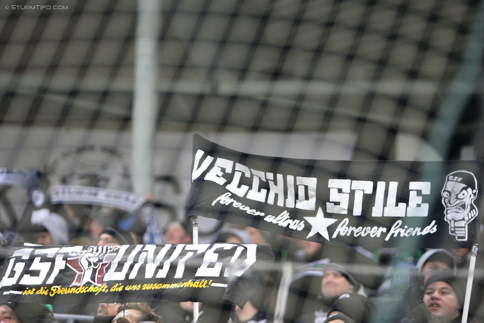 Sturm Graz - Wimpassing
OEFB Cup, Viertelfinale, SK Sturm Graz - SV Wimpassing, Stadion Liebenau Graz, 28.02.2018. 

Foto zeigt Fans von Sturm
