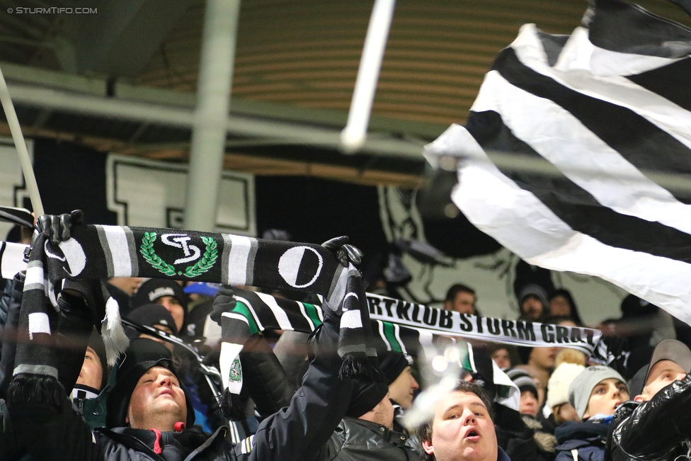 Sturm Graz - Wimpassing
OEFB Cup, Viertelfinale, SK Sturm Graz - SV Wimpassing, Stadion Liebenau Graz, 28.02.2018. 

Foto zeigt Fans von Sturm
