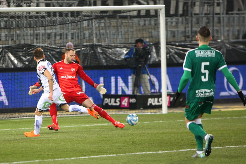 Sturm Graz - Wimpassing
OEFB Cup, Viertelfinale, SK Sturm Graz - SV Wimpassing, Stadion Liebenau Graz, 28.02.2018. 

Foto zeigt Philipp Huspek (Sturm)
Schlüsselwörter: tor