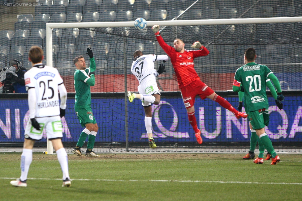 Sturm Graz - Wimpassing
OEFB Cup, Viertelfinale, SK Sturm Graz - SV Wimpassing, Stadion Liebenau Graz, 28.02.2018. 

Foto zeigt Stefan Hierlaender (Sturm) und Emeka Friday Eze (Sturm)
